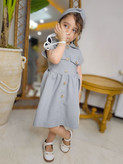 پیراهن جذاب دخترانه کتان السا
