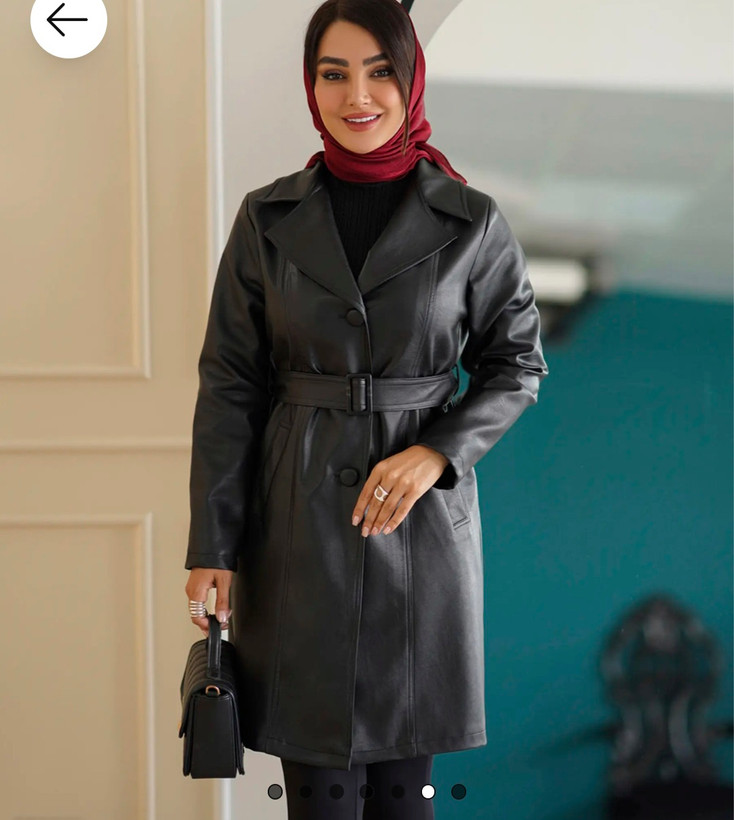 پالتو چرم بلند زنانه