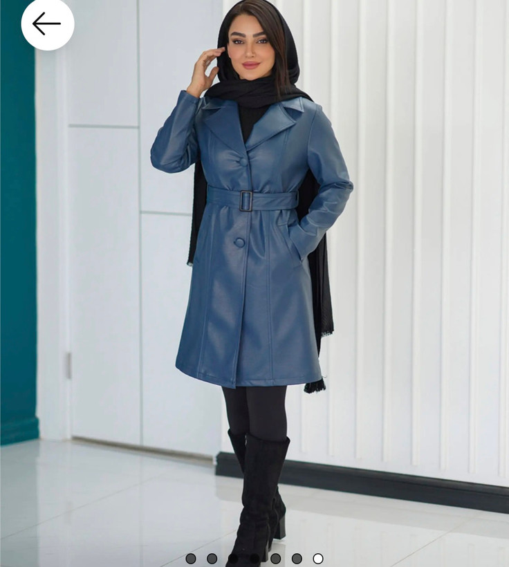 پالتو چرم بلند زنانه
