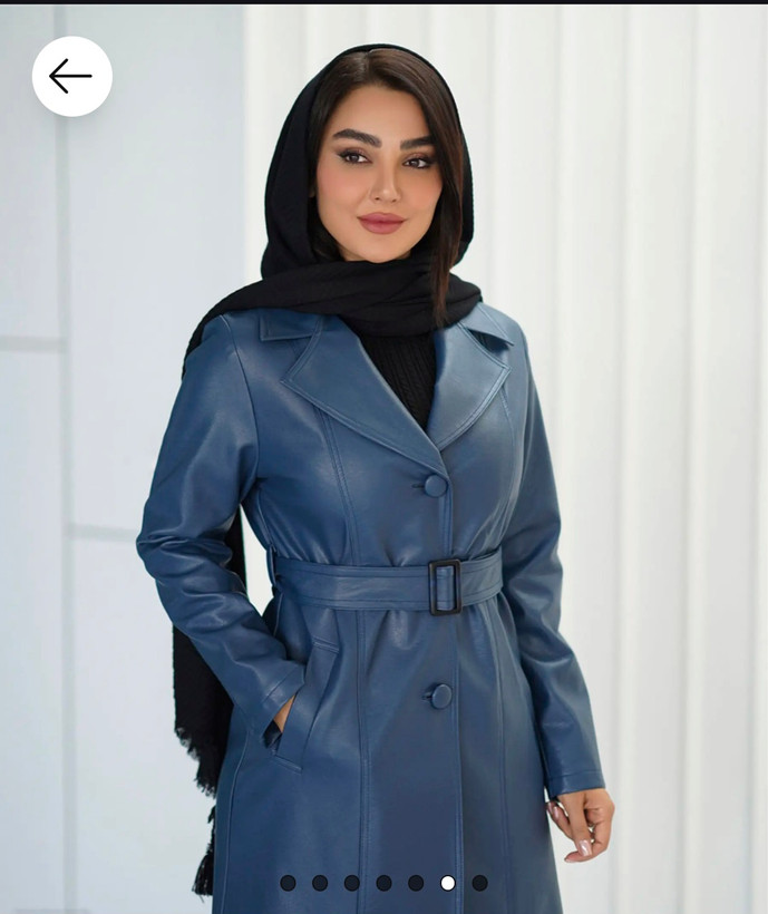 پالتو چرم بلند زنانه