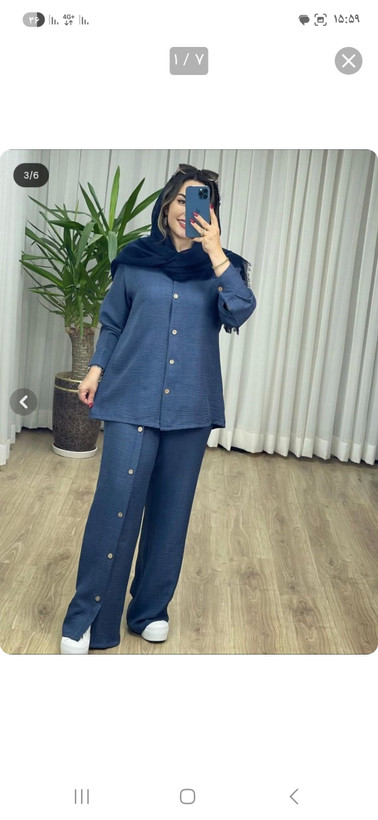 ست شومیز مانتویی و شلوار زنانه