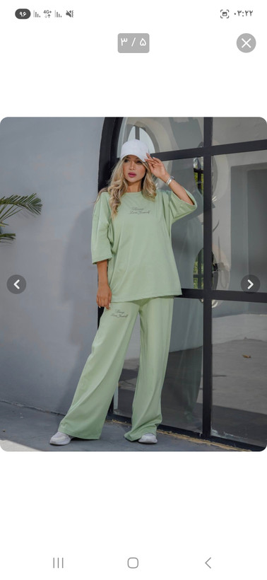 شت تیشرت باکسی و شلوار لش زنانه