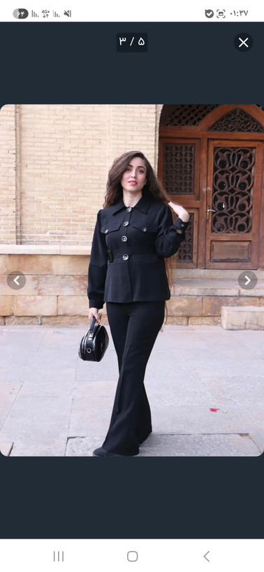 ست کت و شلوار نکتون مرونی زنانه