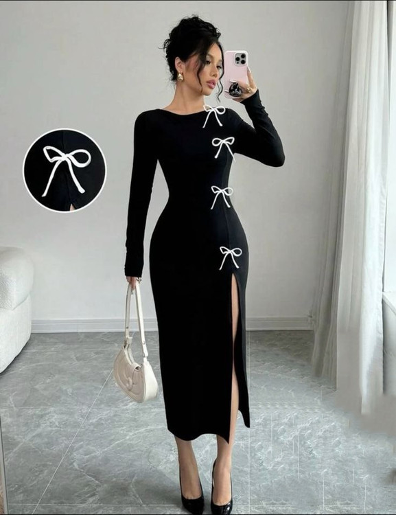 ماکسی استین بلند زنانه