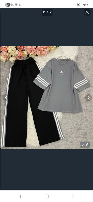 تیشرت و شلوار بگ زنانه ادیداس