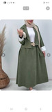 ست سه تیکه کت و کمربند و دامن زنانه