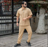 ست نیم زیپ بسکوییتی مردانه