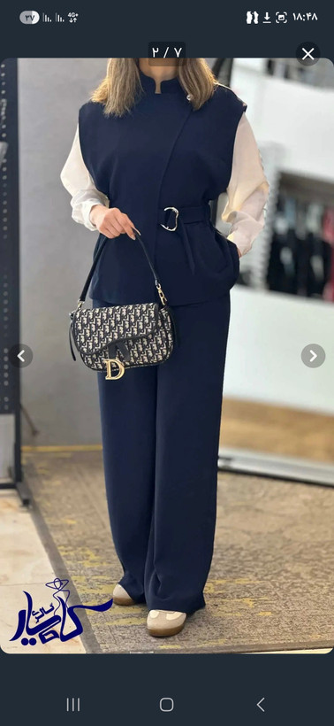 ست وست و شلوار مزونی زنانه