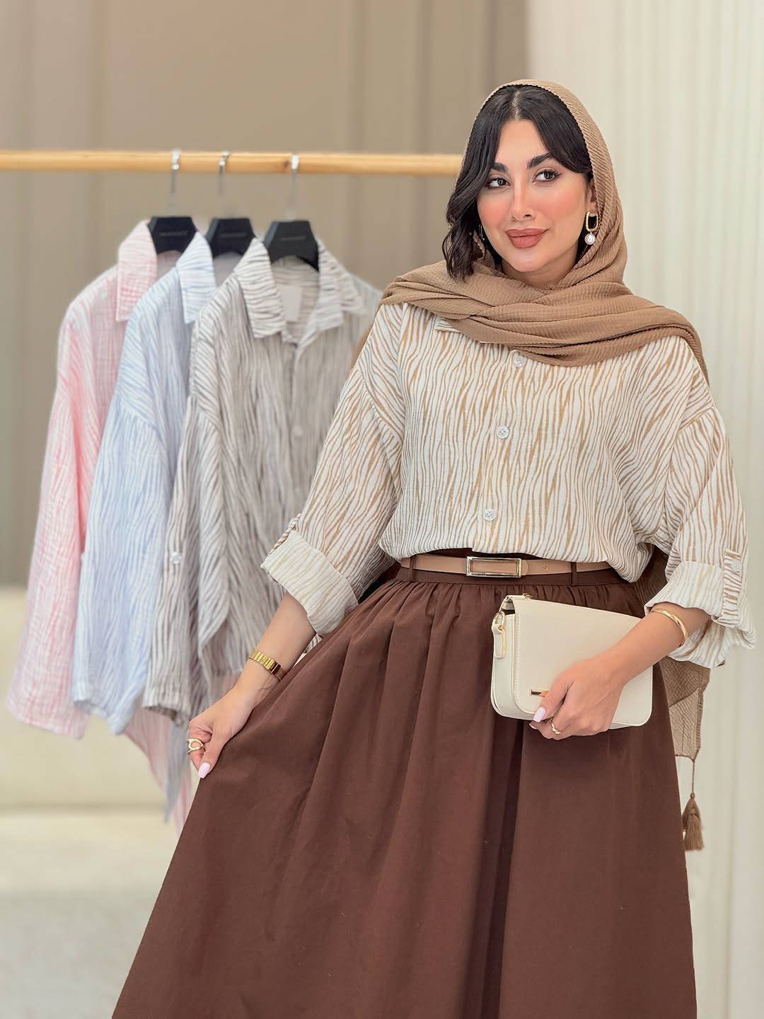 ست شومیز و دامن مزونی زنانه