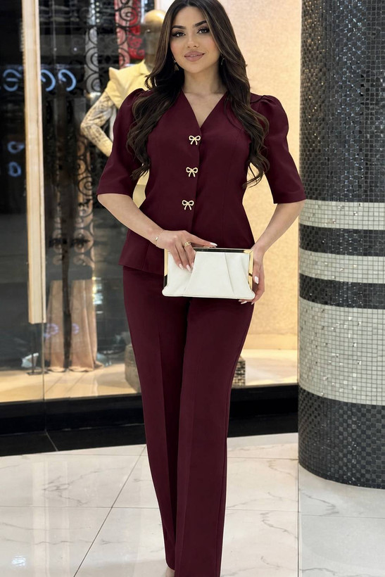 ست کت و شلوار مزونی زنانه الماس