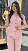 ست کت و شلوار مزونی زنانه الماس