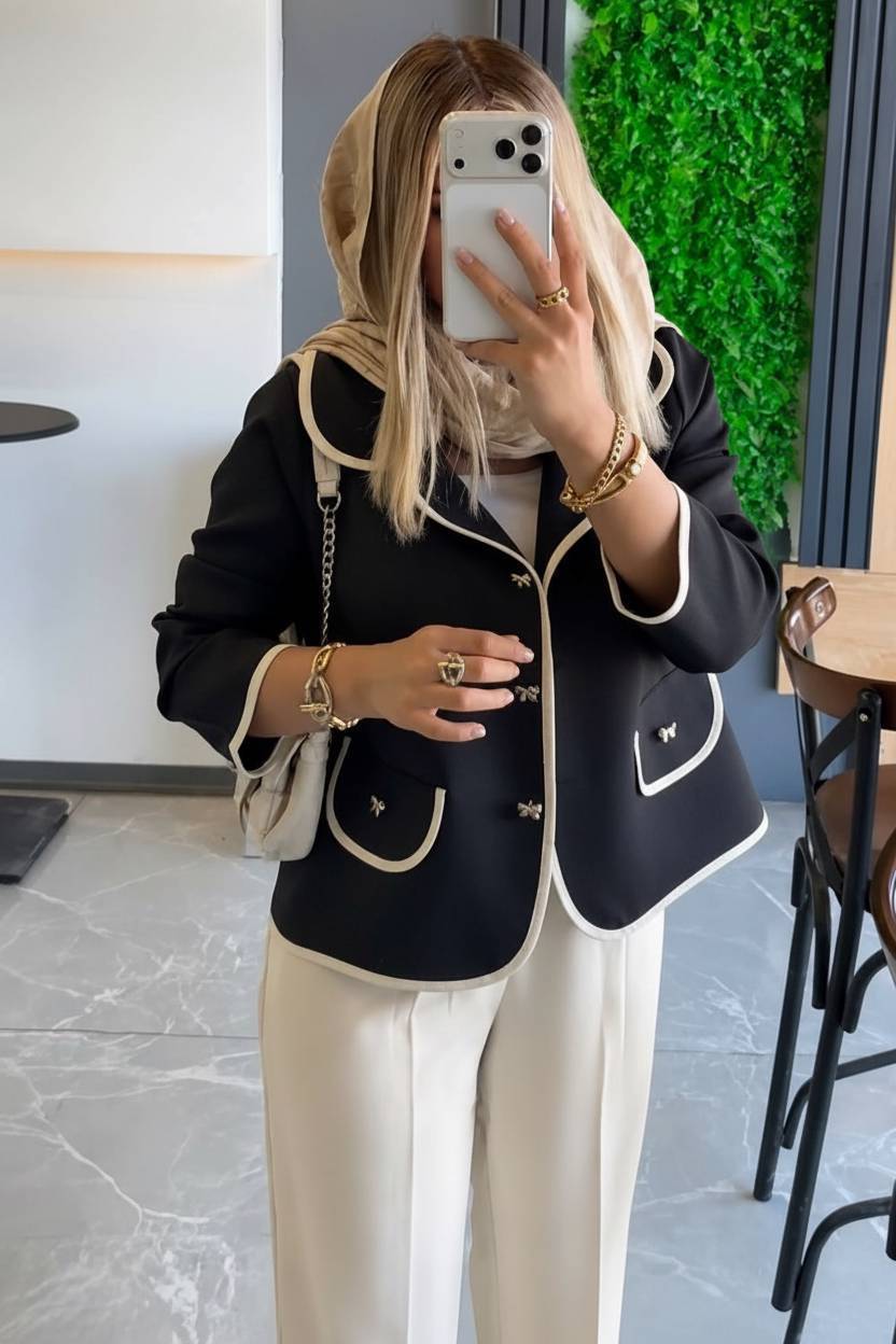 ست کت و شلوار زنانه مزونی لاریس