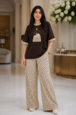 ست تیشرت و شلوار زنانه تدی