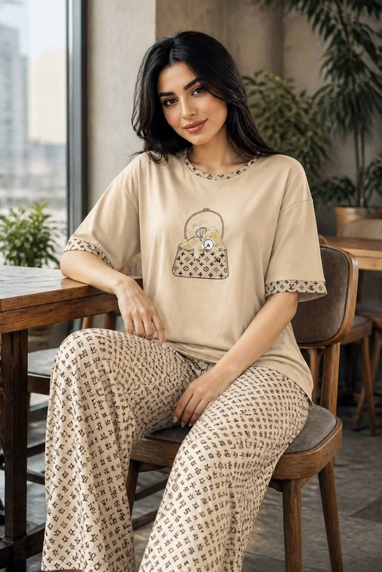 ست تیشرت و شلوار زنانه تدی