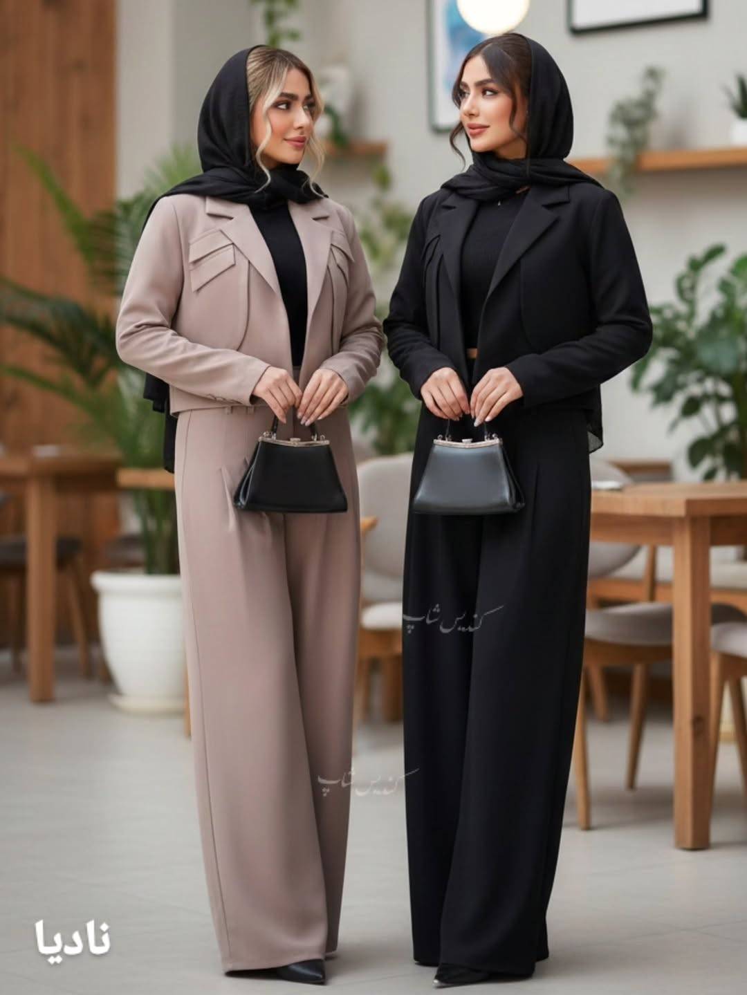 ست کت و شلوار زنانه مزونی ماهلین