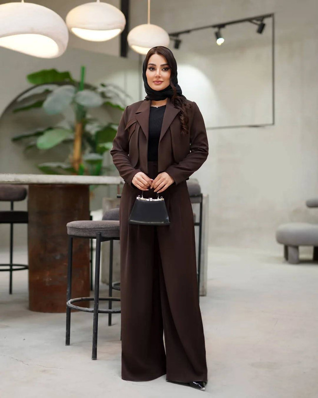 ست کت و شلوار زنانه مزونی ماهلین
