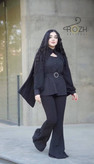 ست شومیز و شلوار زنانه مزونی نگینی عروسکی