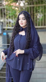 ست شومیز و شلوار زنانه مزونی نگینی عروسکی