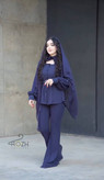 ست شومیز و شلوار زنانه مزونی نگینی عروسکی
