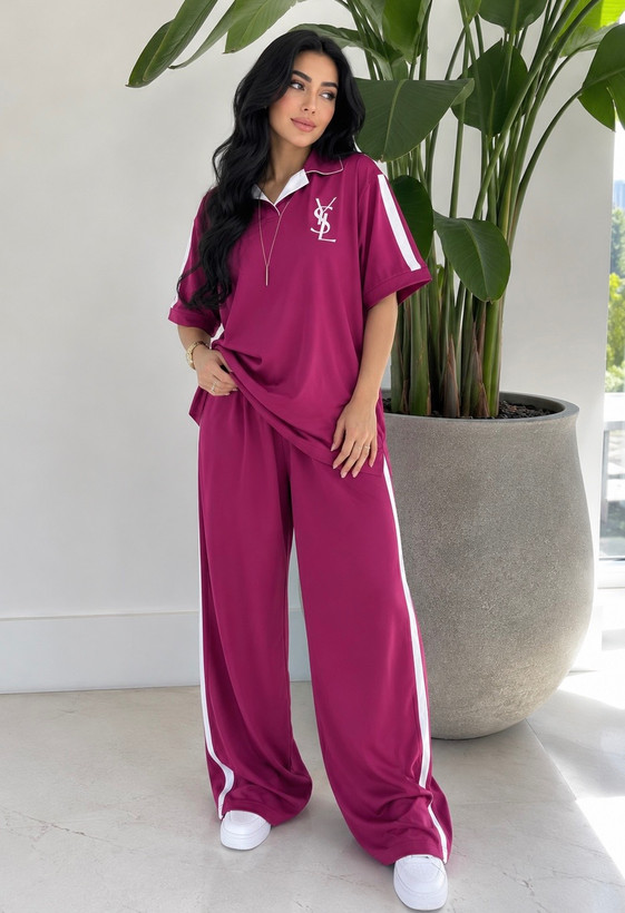 ست تیشرت و شلوار زنانه ysl