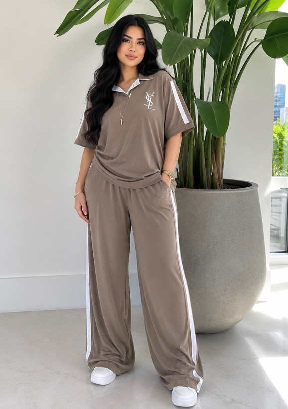 ست تیشرت و شلوار زنانه ysl