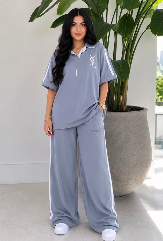ست تیشرت و شلوار زنانه ysl