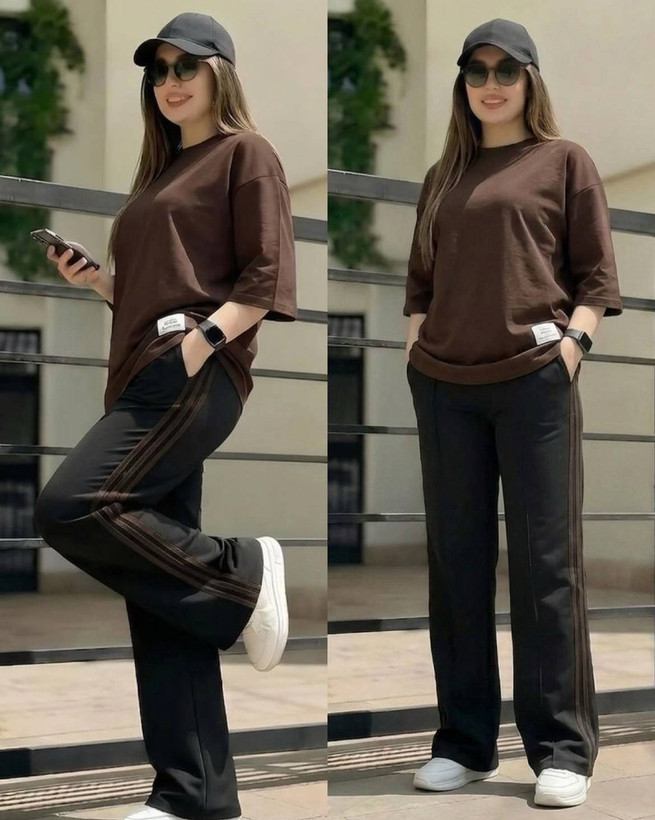 ست تیشرت و شلوار زنانه مزونی
