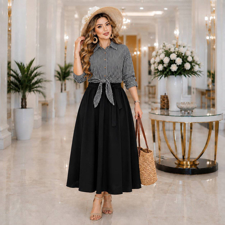 ست شومیز و سارافون زنانه مزونی دیار
