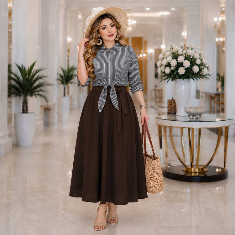 ست شومیز و سارافون زنانه مزونی دیار