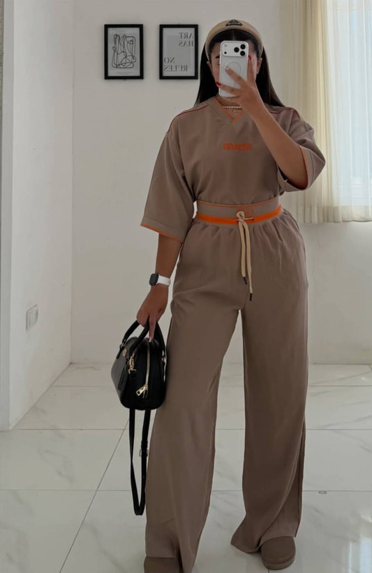 ست تیشرت و شلوار زنانه مزونی هرمس