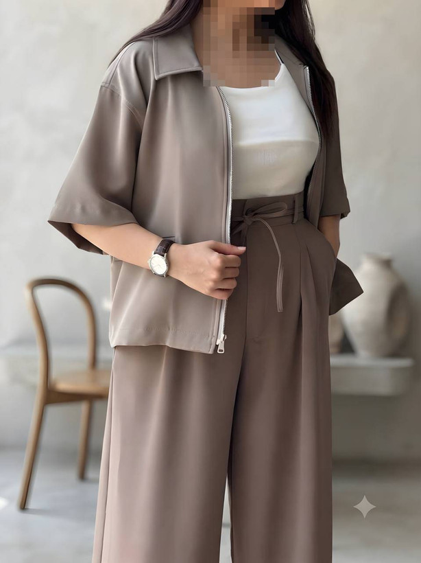 ست تیشرت و شلوار زنانه مزونی اماژ