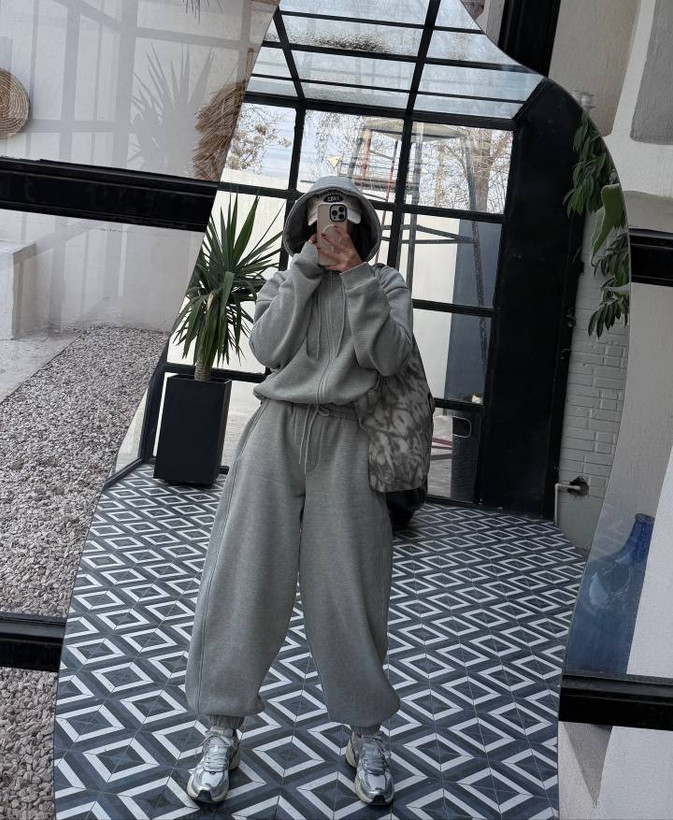ست هودی و جاگر روبی زنانه مزونی