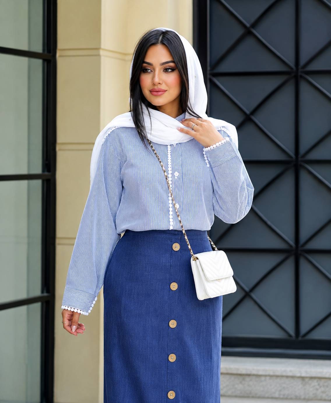 ست شومیز و دامن زنانه مزونی الماس