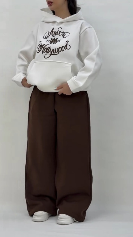 ست هودی و شلوار زنانه مزونی چاکلت