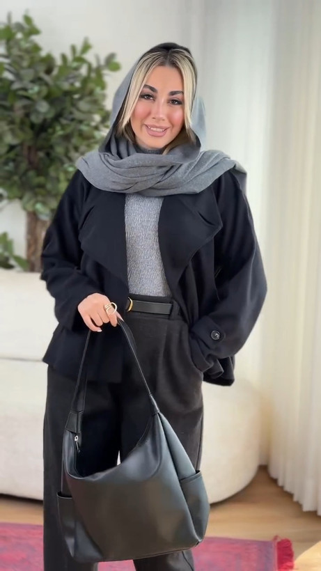 ست زنانه پالتو شلوار مزونی دیلی
