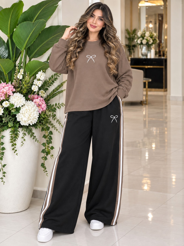 ست سویشرت و شلوار زنانه مزونی پاپیون
