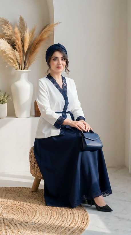 ست کت و دامن مجلسی مزونی زنانه الیزابت