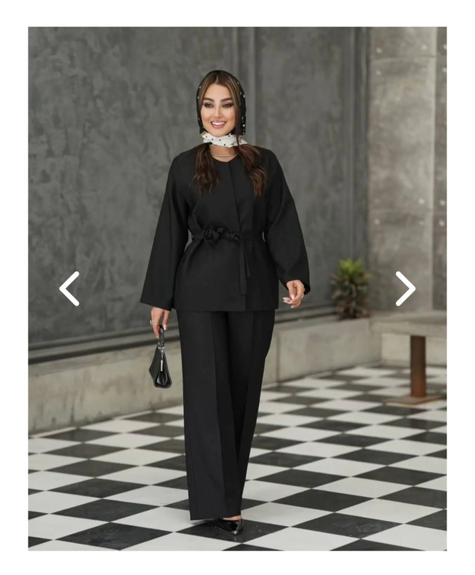 ست کت و شلوار زنانه گل